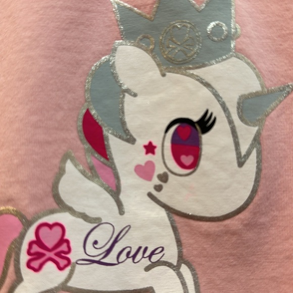Tokidoki super cute toddler tshirt in pink with unicorn 🦄 LOVE 💗size 24 months - Picture 3 of 5